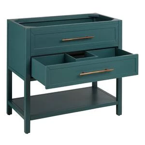 Promo π Signature Hardware Robertson 36 in. Floor Mount Vanity in Everglade Green π₯° 6 Promo π Signature Hardware Robertson 36 in. Floor Mount Vanity in Everglade Green π₯° - Image 4