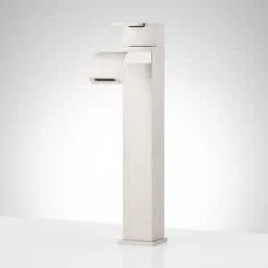 Best reviews of 🥰 Signature Hardware Rigi 1.2 gpm 1 Hole Metering Vessel Filler Bathroom Sink Faucet with Single Lever Handle in Brushed Nickel 🔔 -Signature Hardware Shop Query 603