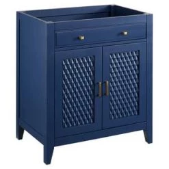 Best deal 🔥 Signature Hardware Thorton 30 in. Floor Mount Vanity in Bright Navy Blue 😍 -Signature Hardware Shop Query 6042
