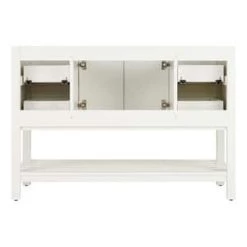 Best Sale 🧨 Signature Hardware Olsen 48 in. Floor Mount Vanity in White 🤩 -Signature Hardware Shop Query 6053