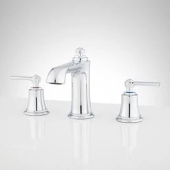 Buy 🔥 Signature Hardware Cooper Two Handle Widespread Bathroom Sink Faucet in Chrome ⌛