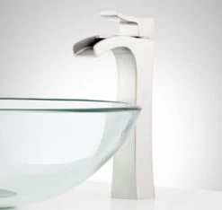 Cheapest 🎉 Signature Hardware Vilamonte Single Handle Monoblock Bathroom Sink Faucet in Polished Nickel 🤩