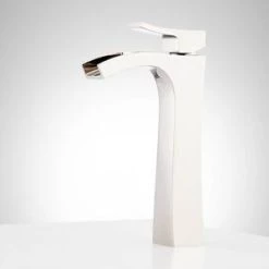 Cheapest 🎉 Signature Hardware Vilamonte Single Handle Monoblock Bathroom Sink Faucet in Polished Nickel 🤩 -Signature Hardware Shop Query 694