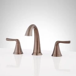 Cheap 😀 Signature Hardware Provincetown Two Handle Widespread Bathroom Sink Faucet with Pop-Up Drain Assembly in Oil Rubbed Bronze 🔥