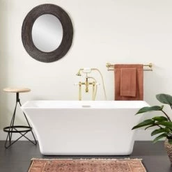 Best deal 🔔 Signature Hardware Draque 66 x 29-5/16 in. Freestanding Bathtub in White ⌛