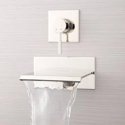 Discount βοΈ Signature Hardware Lavelle Single Handle Wall Mount Filler in Polished Nickel β€οΈ