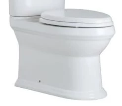 Brand new 👍 Signature Hardware Boca Raton Elongated ADA Toilet Bowl with Seat in White 🛒
