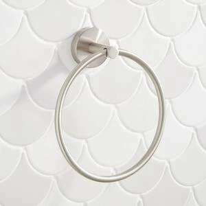 Cheapest π― Signature Hardware Edenton Round Closed Towel Ring in Brushed Nickel π€© 4 Cheapest π― Signature Hardware Edenton Round Closed Towel Ring in Brushed Nickel π€© - Image 2