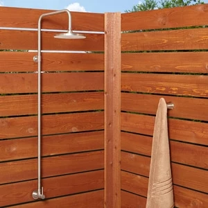 Budget β¨ Signature Hardware Single Handle Single-function Outdoor Shower Trim with Shower Head in Stainless Steel 𧨠3 Budget β¨ Signature Hardware Single Handle Single-function Outdoor Shower Trim with Shower Head in Stainless Steel π§¨