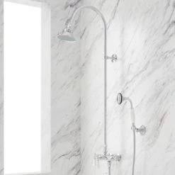 Promo ⌛ Signature Hardware Exposed Single Handle Single Function Shower System in Polished Chrome 🎁
