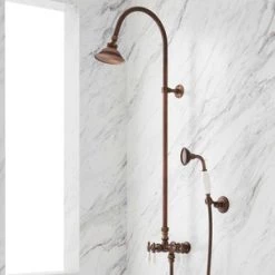 New 🎉 Signature Hardware Exposed Single Handle Single Function Shower System in Oil Rubbed Bronze 🔥