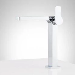 Budget 😉 Signature Hardware Hibiscus Single Handle Vessel Filler Bathroom Sink Faucet in Polished Chrome ⭐ -Signature Hardware Shop Query 863