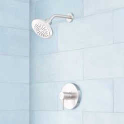 Brand new ⭐ Signature Hardware Edenton 1.75 gpm Shower Faucet Trim Only with Single Lever Handle in Brushed Nickel 🥰