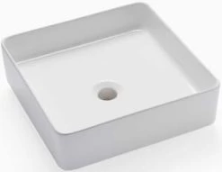 Wholesale 😀 Signature Hardware Hibiscus™ 16 in. Rectangular Fireclay Vessel Bathroom Sink in White 💯