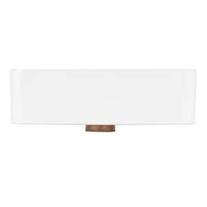 Wholesale 😀 Signature Hardware Hibiscus™ 16 in. Rectangular Fireclay Vessel Bathroom Sink in White 💯 4 Wholesale 😀 Signature Hardware Hibiscus™ 16 in. Rectangular Fireclay Vessel Bathroom Sink in White 💯 - Image 2