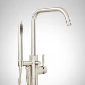 Flash Sale π Signature Hardware Edenton One Handle Lever Floor Mount Filler in Brushed Nickel (Trim Only) π 4 Flash Sale π Signature Hardware Edenton One Handle Lever Floor Mount Filler in Brushed Nickel (Trim Only) π - Image 2