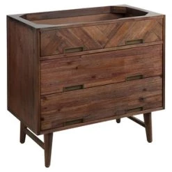 Cheapest 😀 Signature Hardware Danenberg 36 in. Floor Mount Vanity in Russet Brown 🎁