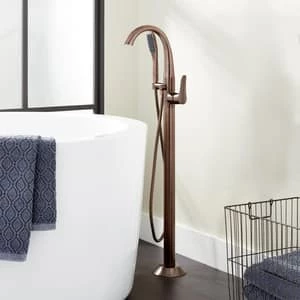 Best deal π Signature Hardware Provincetown 8.5 gpm Floor Mount Tub Filler with Single Lever Handle and 1.8 gpm Handshower in Oil Rubbed Bronze π€© 5 Best deal π Signature Hardware Provincetown 8.5 gpm Floor Mount Tub Filler with Single Lever Handle and 1.8 gpm Handshower in Oil Rubbed Bronze π€© - Image 3